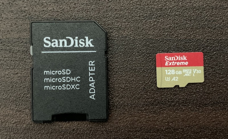 SanDisk microSDカード128GB内容物