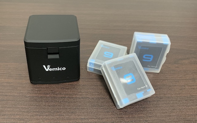 GoPro9/10用Vemicoのバッテリー／充電器