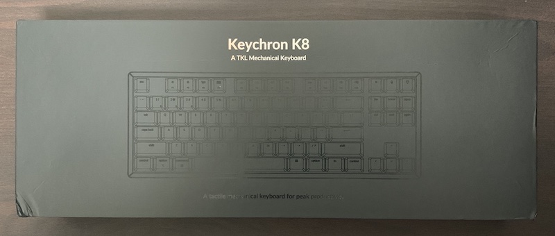 Keychron K8 JIS日本語配列のパッケージ表側