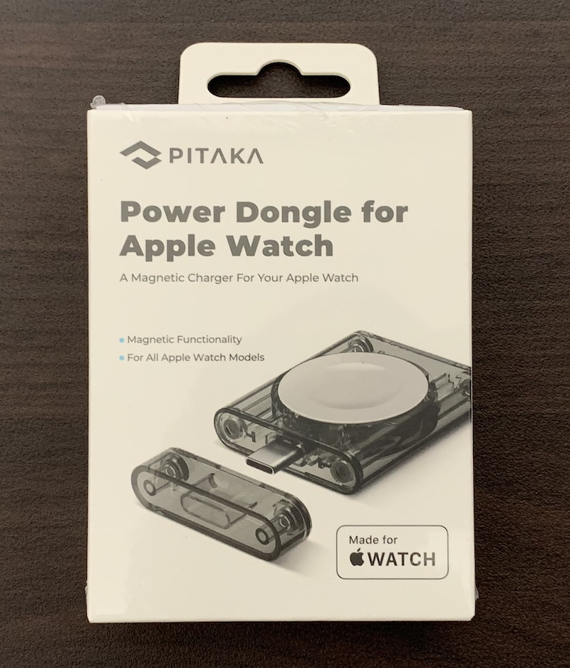 PITAKA「Power Dongle for Apple Watch」のパッケージ表側