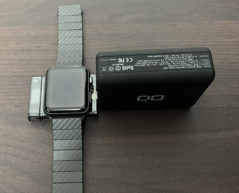 PITAKA「Power Dongle for Apple Watch」での充電時間を計測