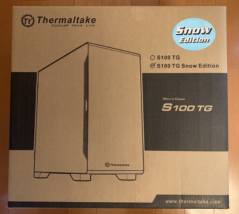 Thermaltake「S100 TG」のパッケージ表側