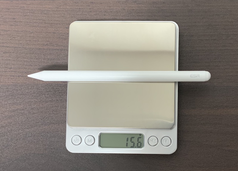 「ESR Digital Pencil」の重量を計測