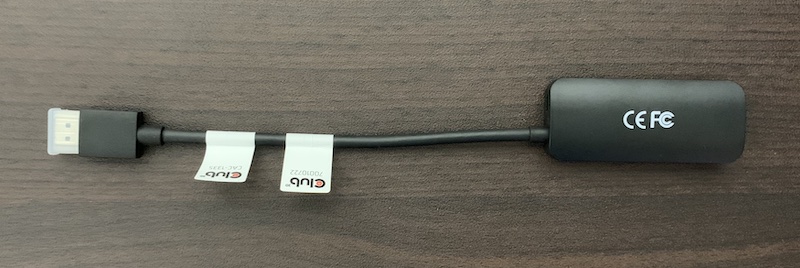 Club3Dの「HDMI to DisplayPort 変換アダプタ(CAC-1335)」の本体裏側