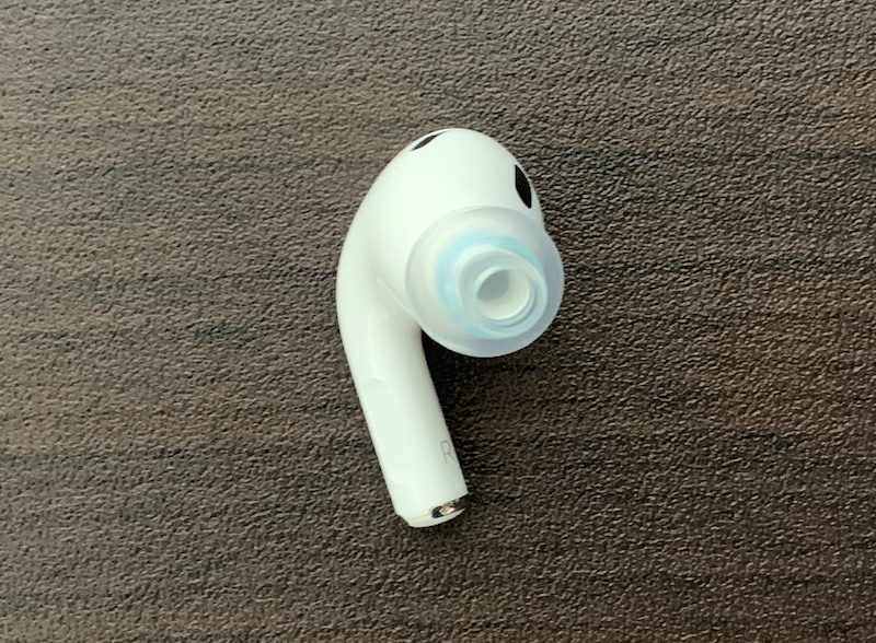 AirPods Pro2に「SpinFit CP1025」を取り付け（取り付け後）