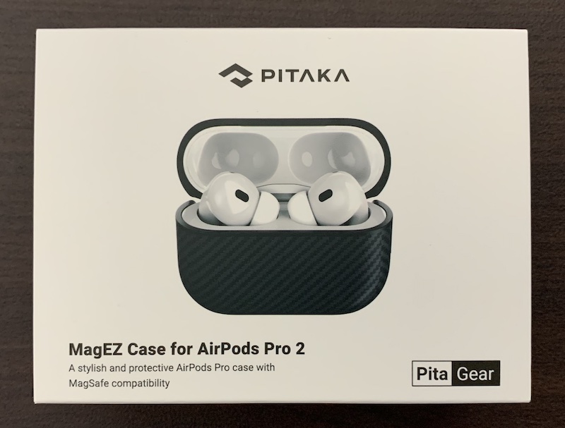 PITAKA「MagEZ Case for AirPods Pro2」のパッケージ表側