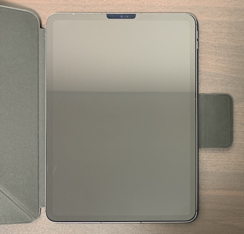 PITAKA「MagEZ Folio 2 for iPad Pro」にiPadを置く