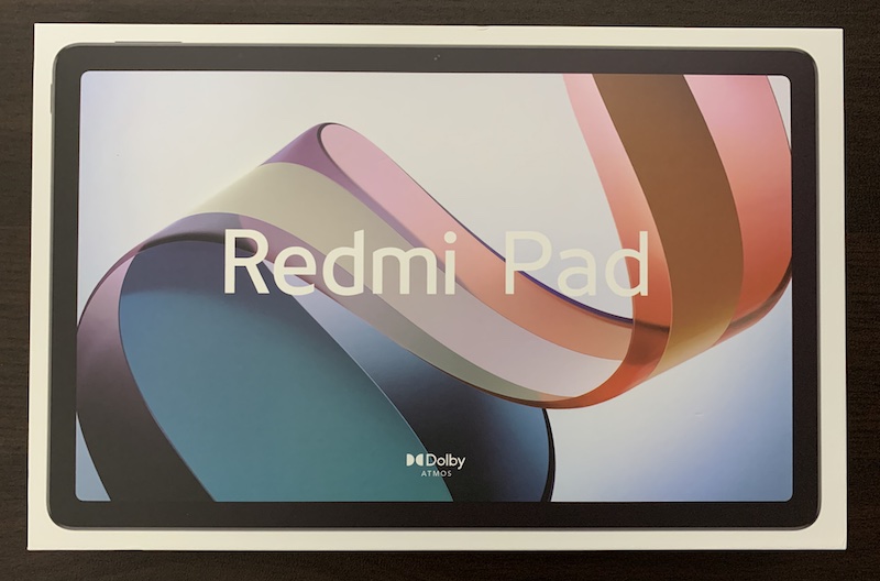 Androidタブレット「Xiaomi Redmi Pad (3GB+64GB)」のパッケージ
