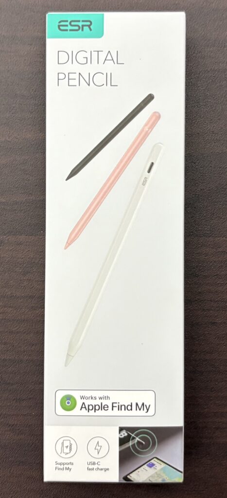 ESRのiPad用ApplePencil互換ペン「6C006」のパッケージ