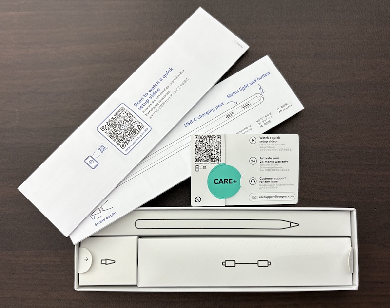 ESRのiPad用ApplePencil互換ペン「6C006」のパッケージ