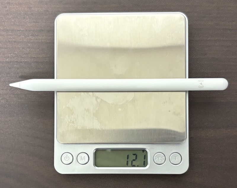 ESRのiPad用ApplePencil互換ペン「6C006」の重量