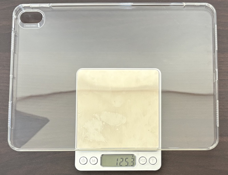 ESRのiPad Air 11インチ(M3, M2) 用クリアケースの重量