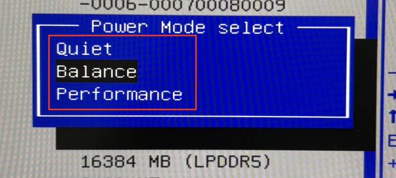 GMKtecのミニPC「M8」のパフーマンス変更方法