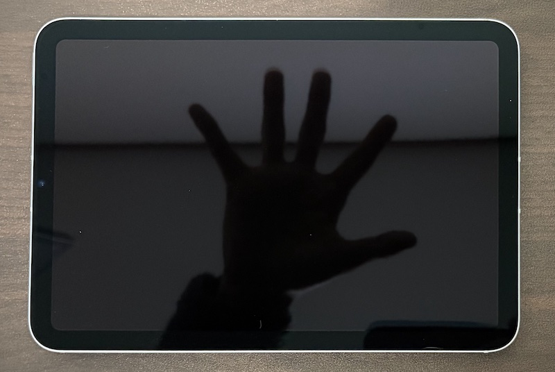 iPad mini(A17 Pro)用 PDA工房の黒影（AR低反射光沢）画面フィルム