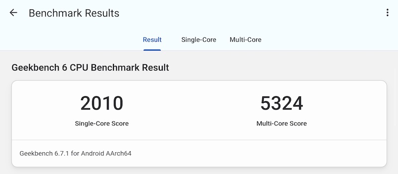 Android搭載の携帯ゲーム機 AYN「Odin2 Portal」の性能計測「GeekBench 6」