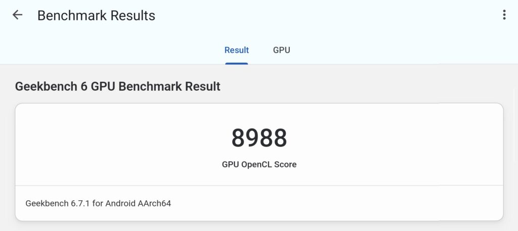 Android搭載の携帯ゲーム機 AYN「Odin2 Portal」の性能計測「GeekBench 6」