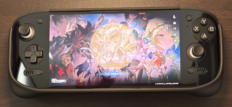AYN「Odin2 Portal」用 ミヤビックスの超低反射/高透過画面フィルムを貼る前と貼った後の比較